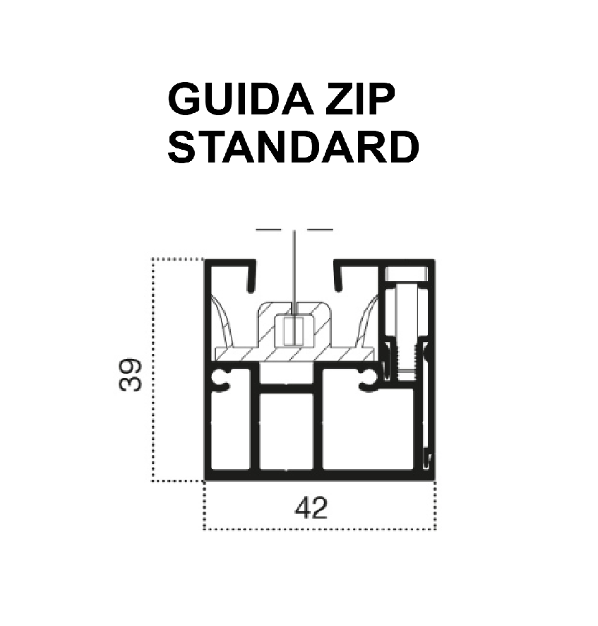 Cubo Guida Zip Standard